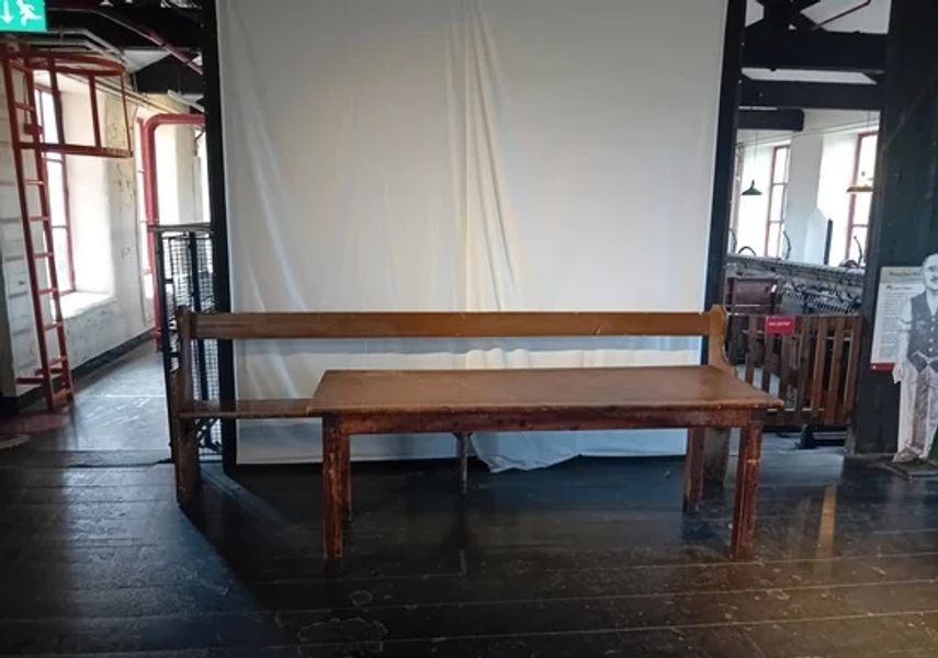Photo of wooden bench