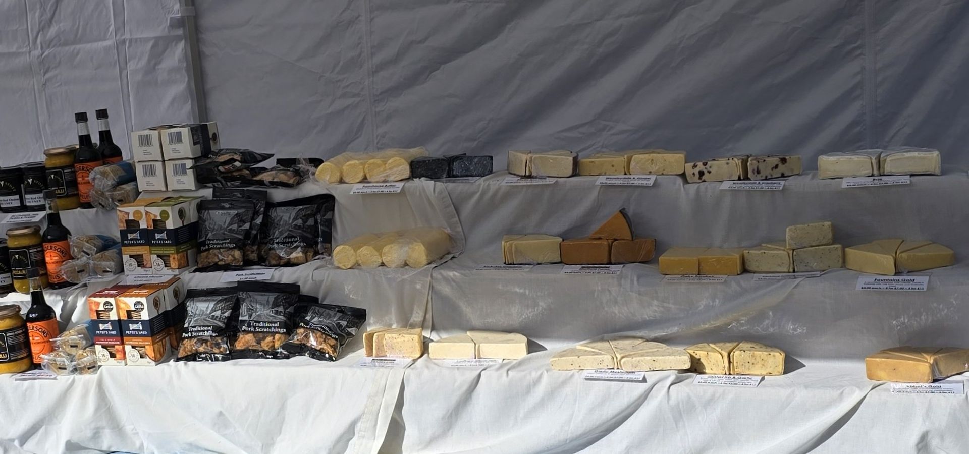 A selection of artisan food