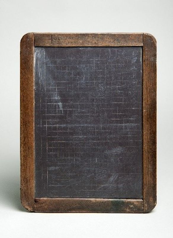A blank chalk board
