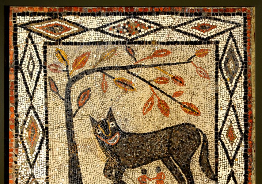 A roman mosaic 