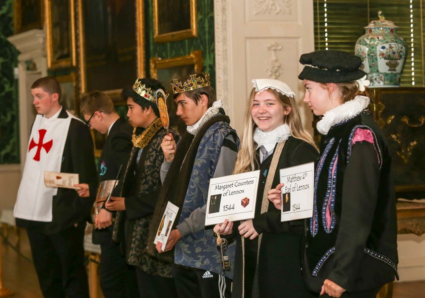 image of children taking part in timeline workshop