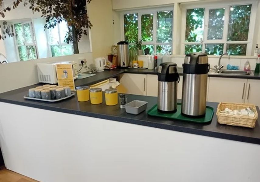 Photo of drink making equipment on a counter