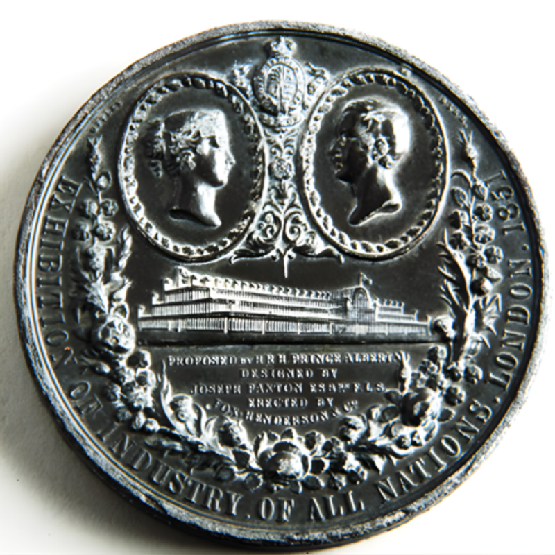 Medal commemorating Dearlove’s appearance at the Great Exhibition of 1851