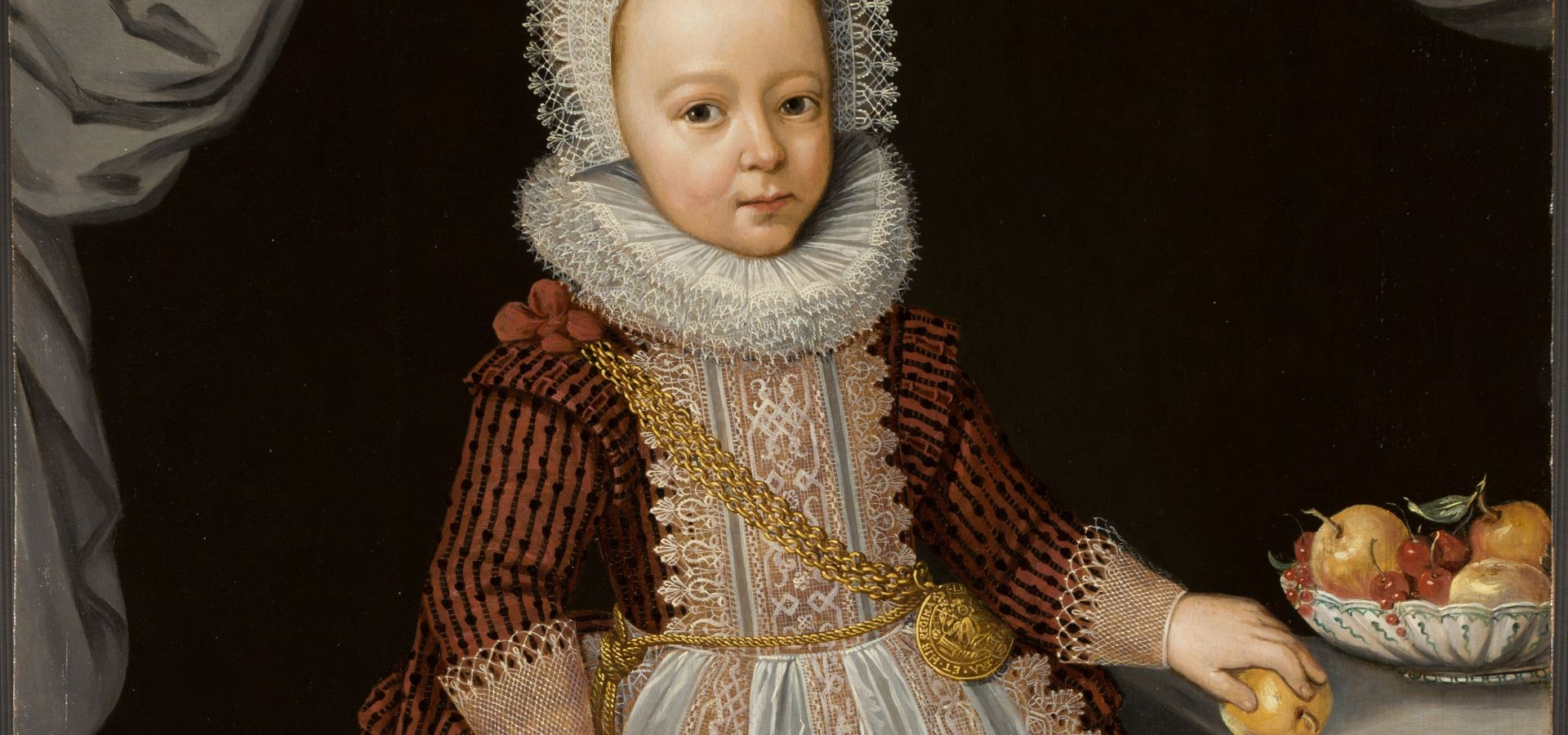 A Child with Rattle painting from 1611