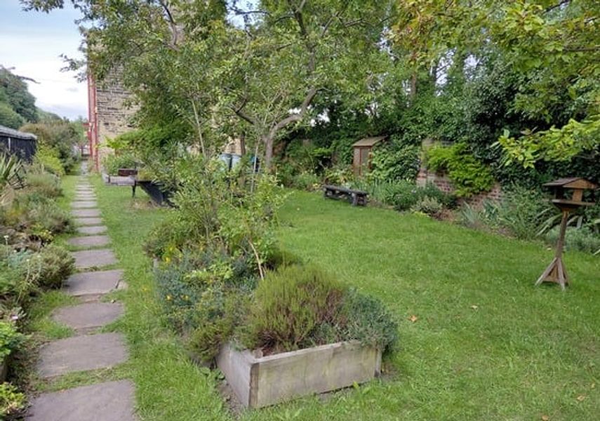 Photo of garden with pathway