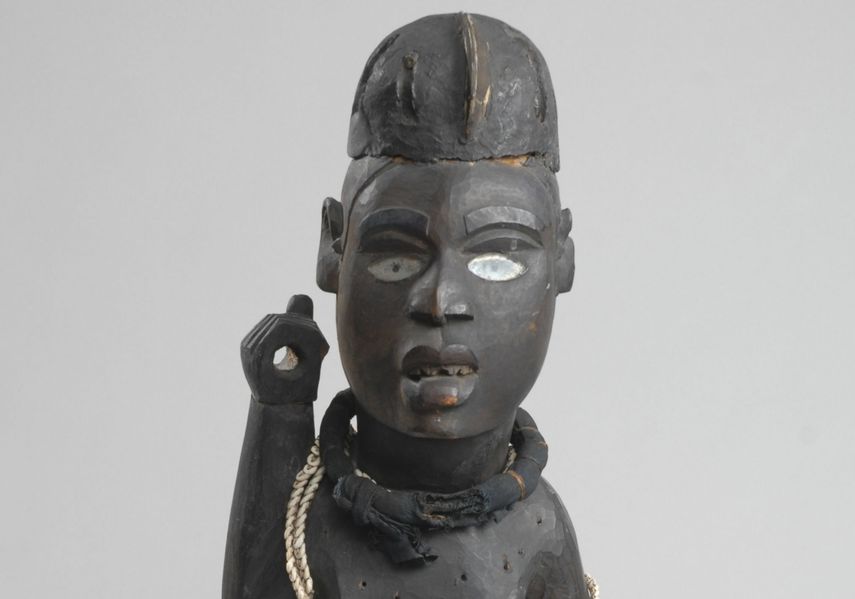 An African sculpture from Kongo People, Central Africa, About. 1900