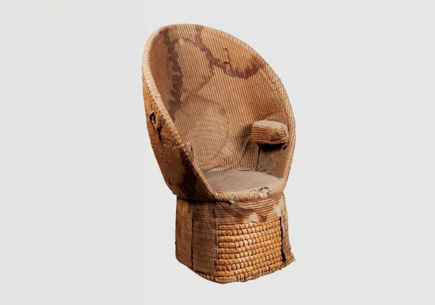 early 19th century straw-work chair