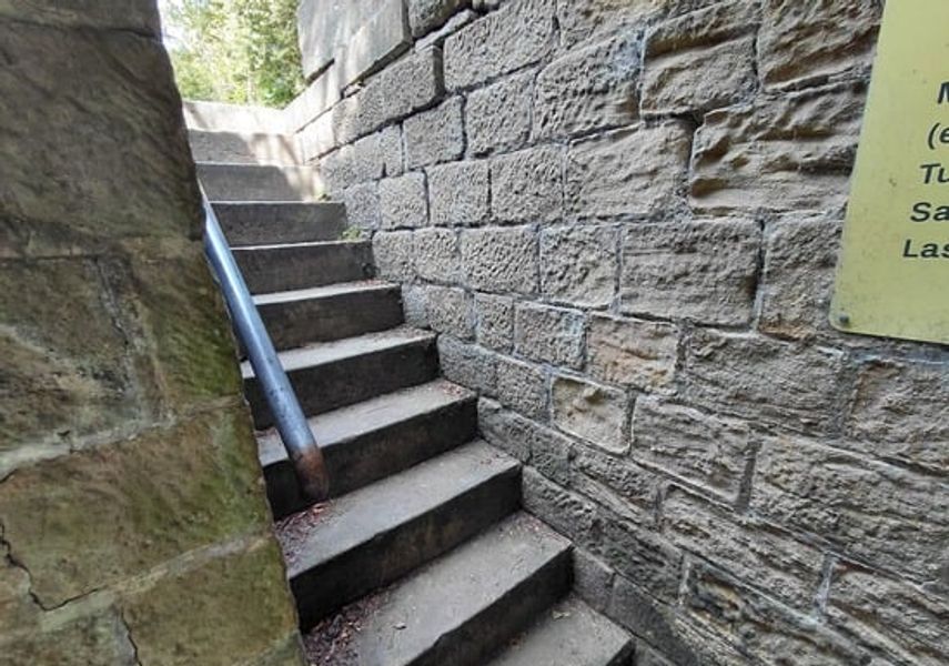 Photograph of stone steps