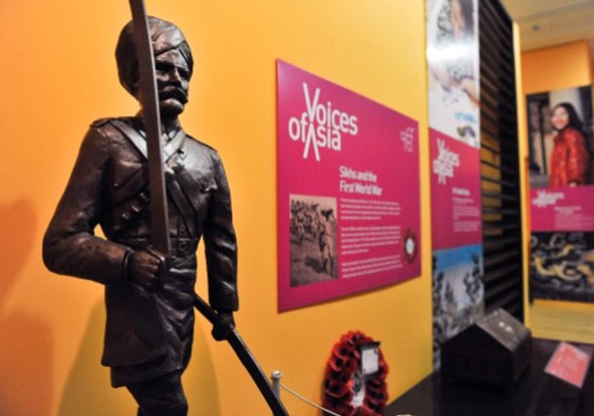 The Voices of Asia gallery inside Leeds City Museum.