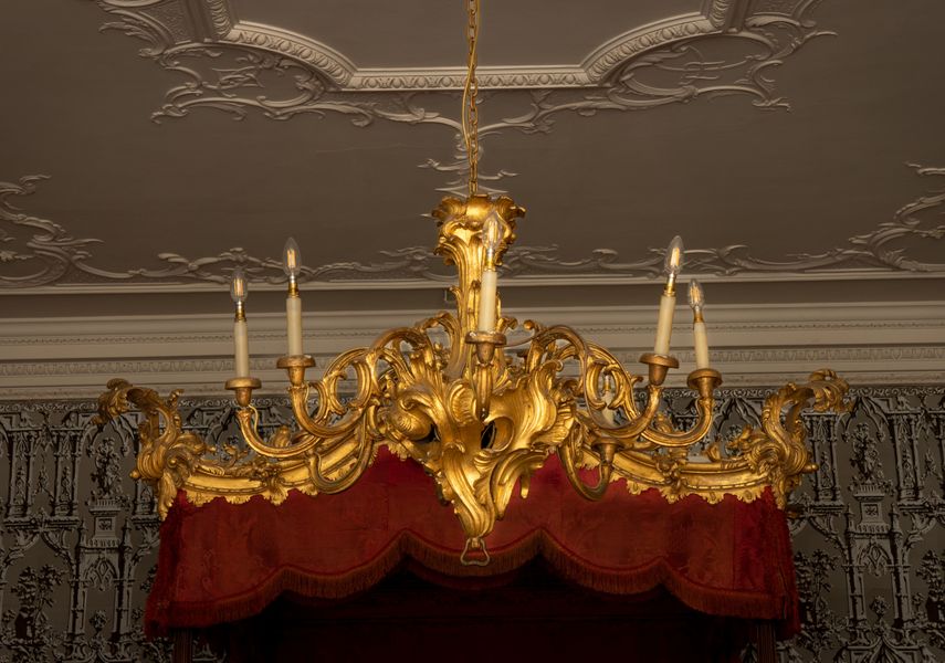 18th century giltwood chandelier
