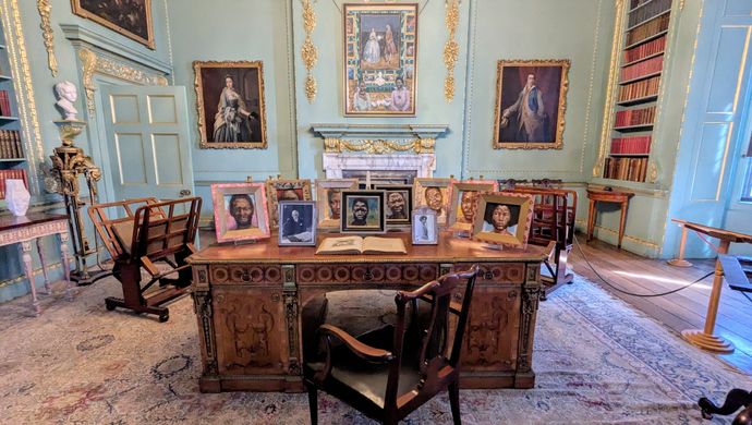 Chippendale desk at Temple Newsam