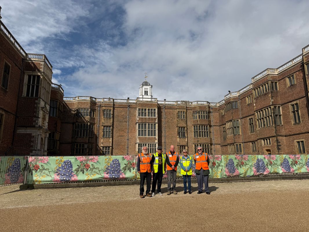 Members of South Leeds Archaeology (SLA) spent months working at Temple Newsam to try and solve the puzzle of an unknown structure first spotted in a photograph more than 30 years ago. L-R Jim Jackson, Carl Potter, Phil Jones, Carole Bloom and Mike Turpin.