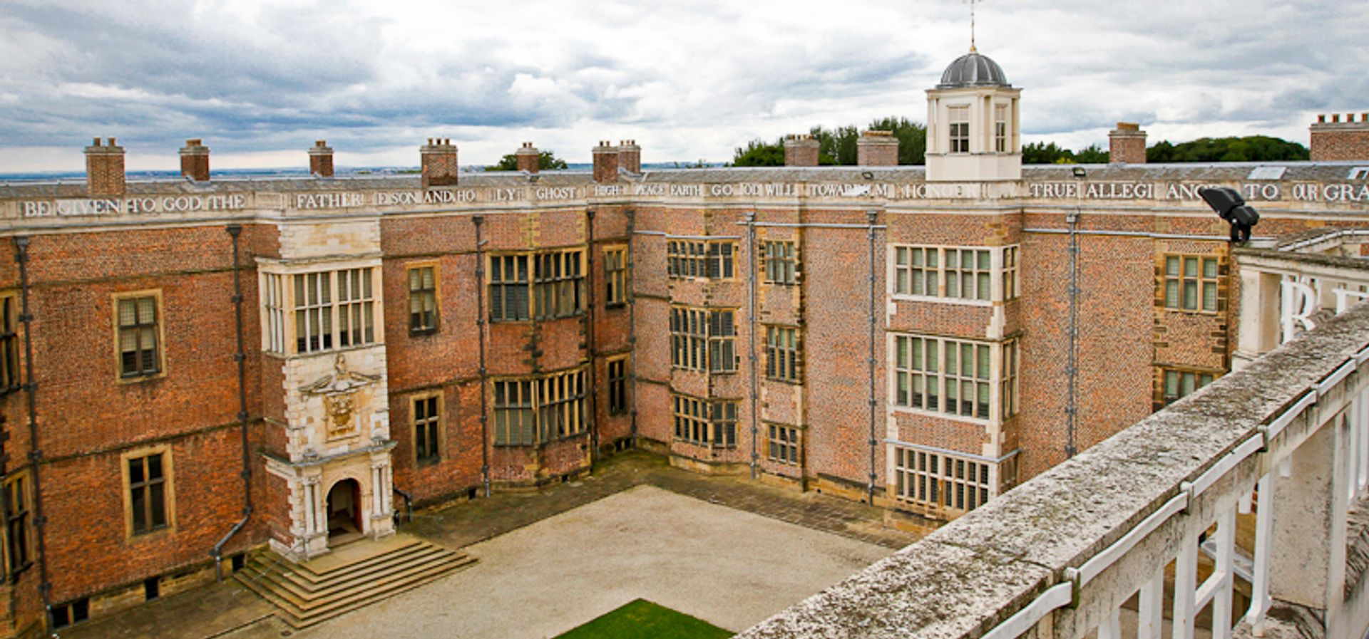 Temple Newsam House from the rootftop