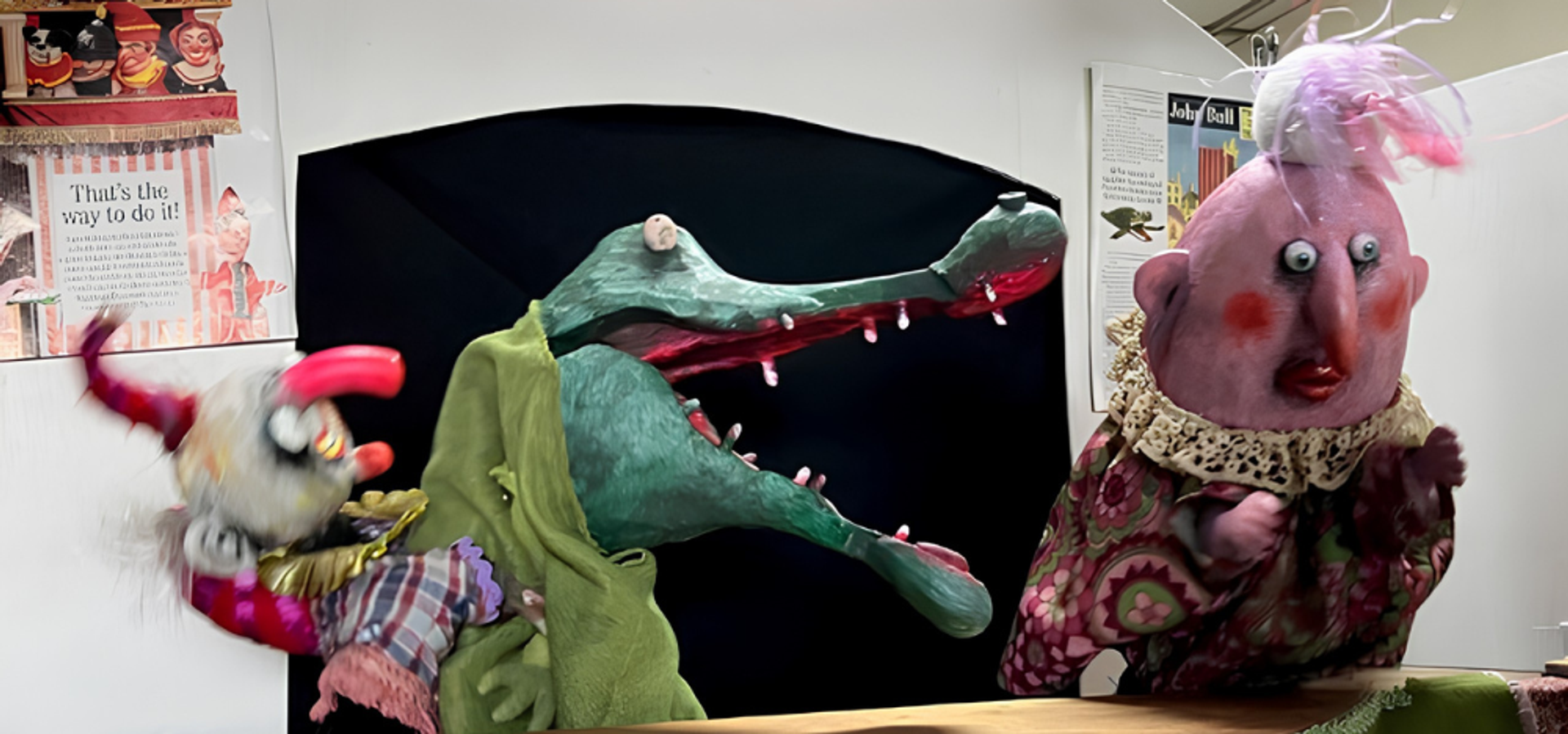 Characters from the Punch and Judy puppet show