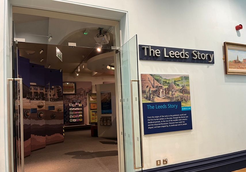 The door leading to The Leeds Story gallery.