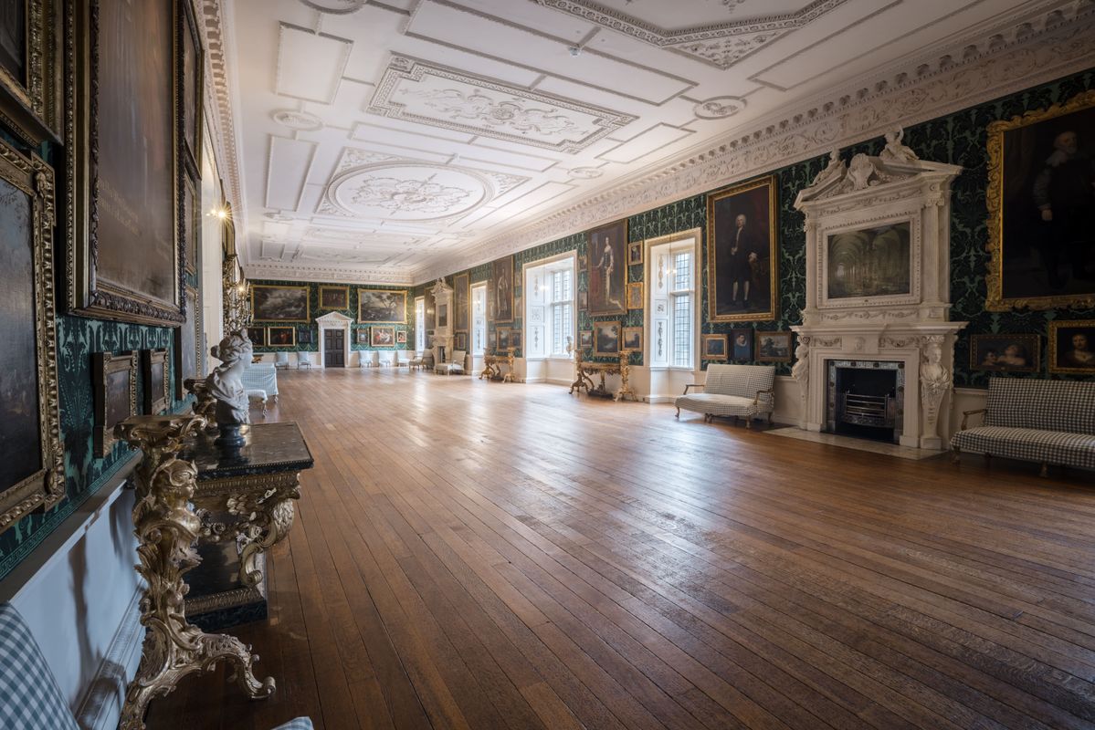 The interior of the Picture Gallery at Temple Newsam