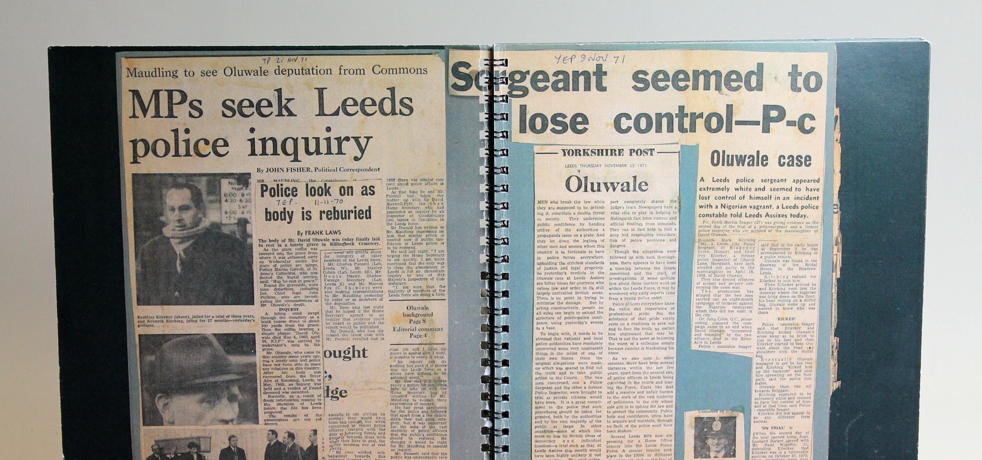 Photograph of a newspaper clipping