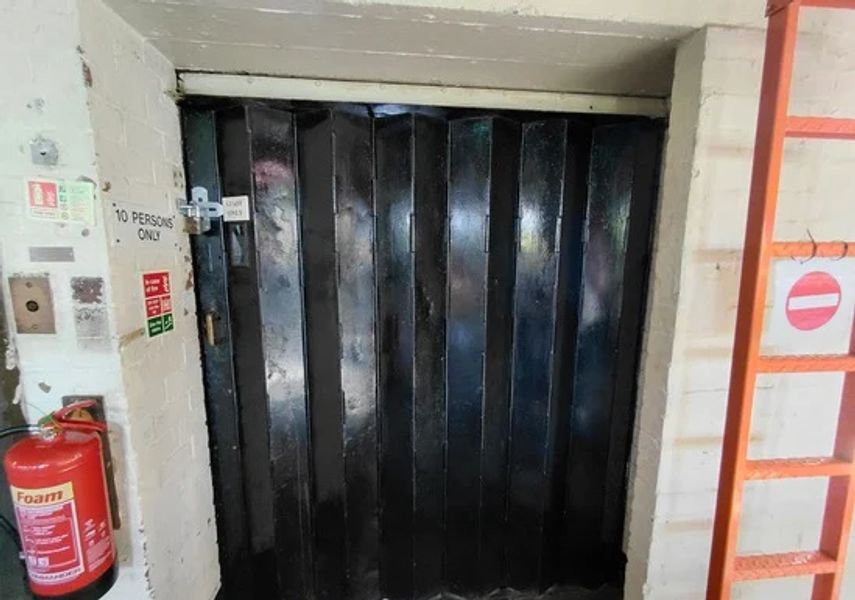 Photo of black lift door