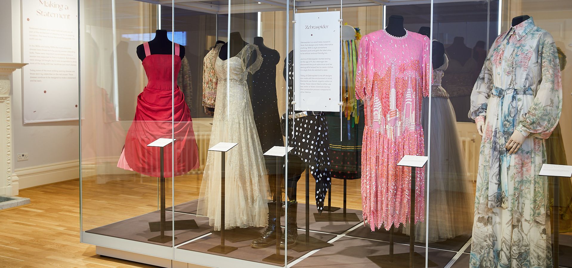 Photo of exhibition of dresses