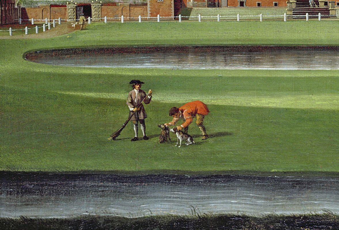 view of Temple Newsam House close up on a footman