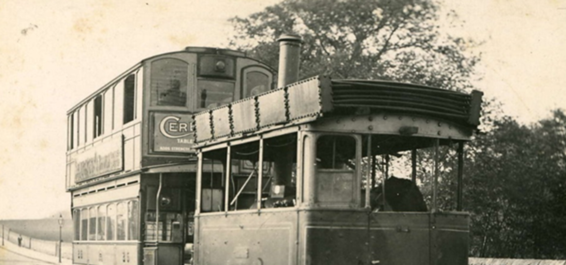a 2 part steam carriage in Leeds
