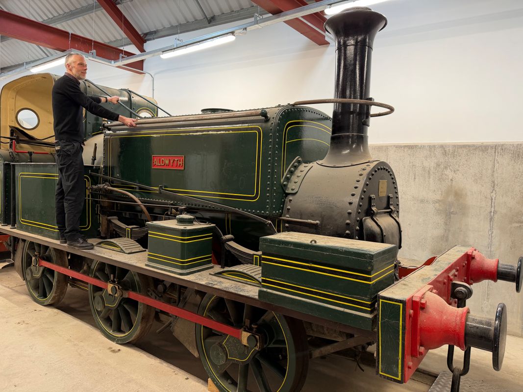 Chris Sharp, keeper at Leeds Industrial Museum, with Aldwyth, one of the historic Leeds-made engines which will be on display next summer for the first time in a decade.