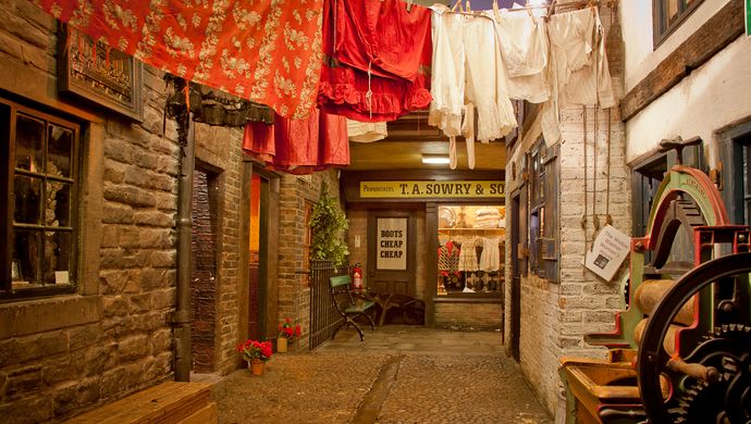 Abbey Fold, a poor replica street in Abbey House Museum