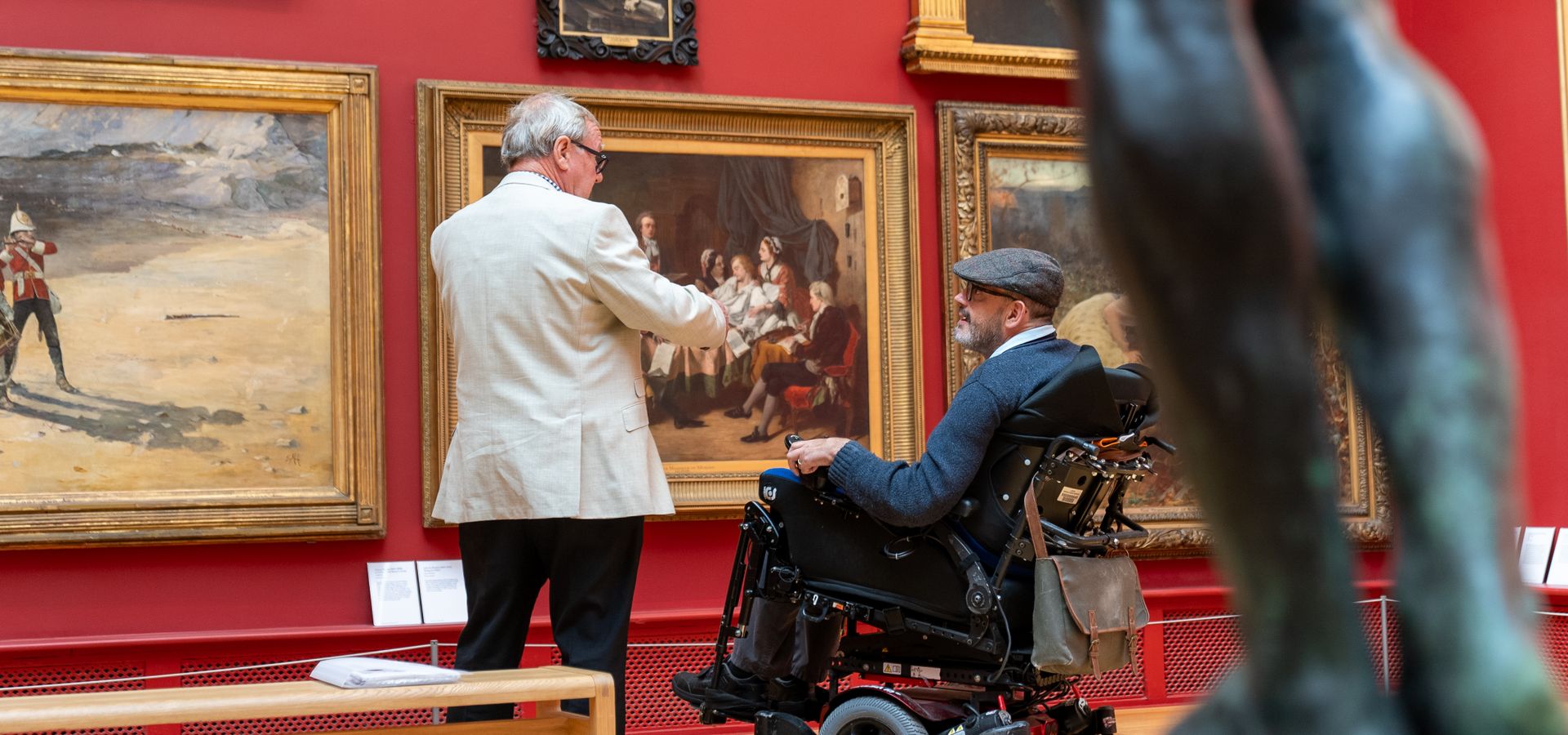 Visitors in the Ziff gallery at Leeds Art Gallery