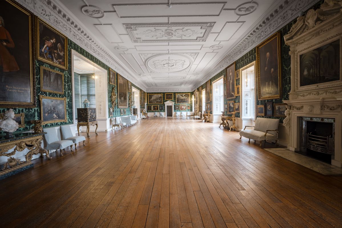The interior of the Picture Gallery at Temple Newsam