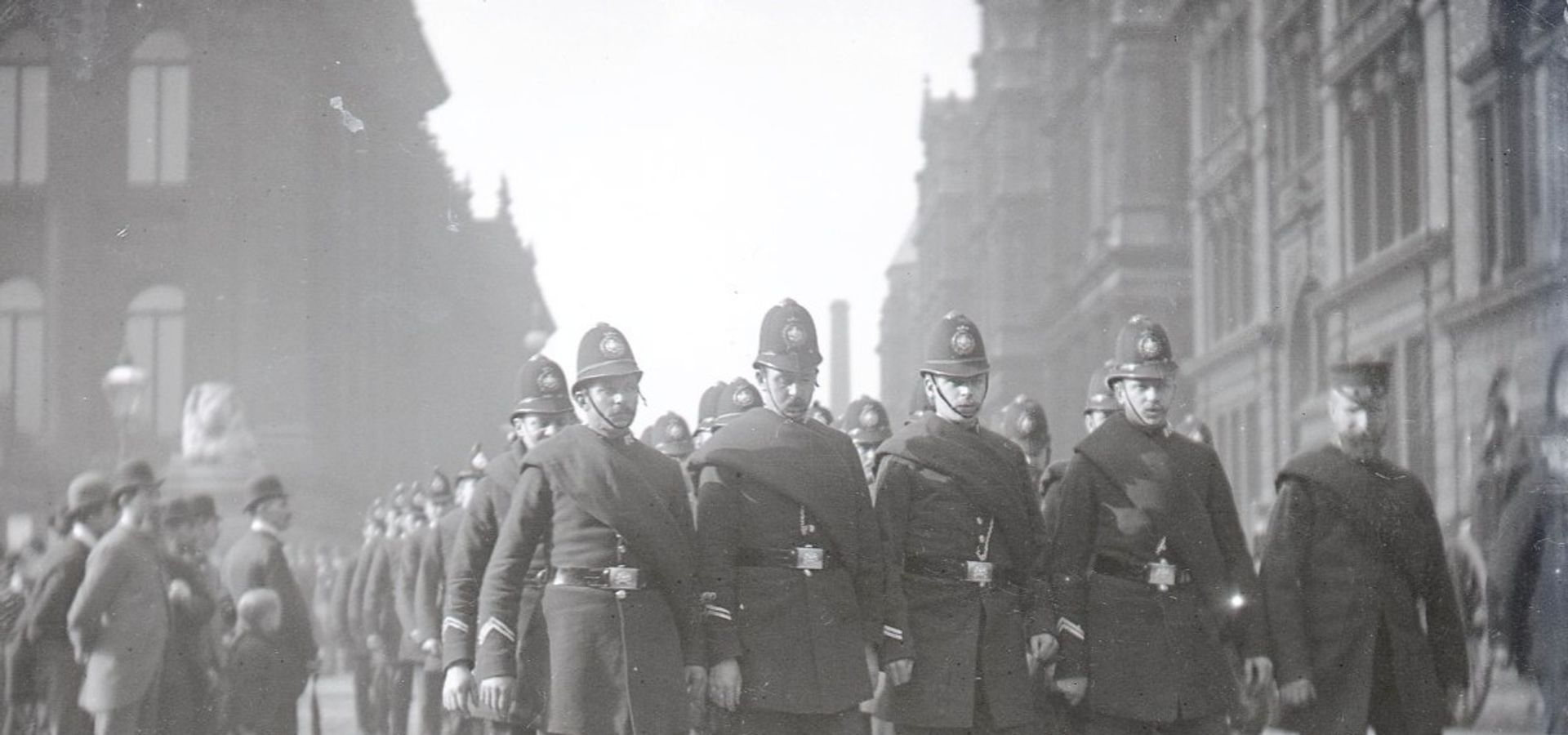 A group of police officers from 1890