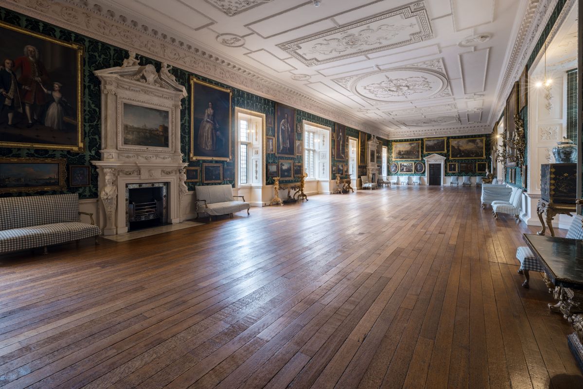 The interior of the Picture Gallery at Temple Newsam