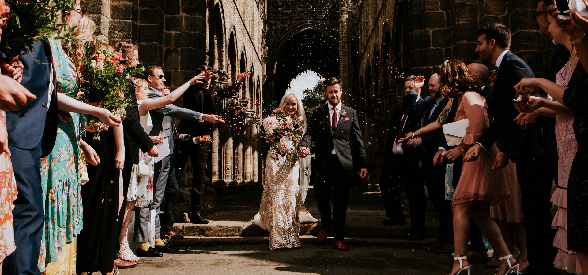 A wedding at Kirkstall Abbey