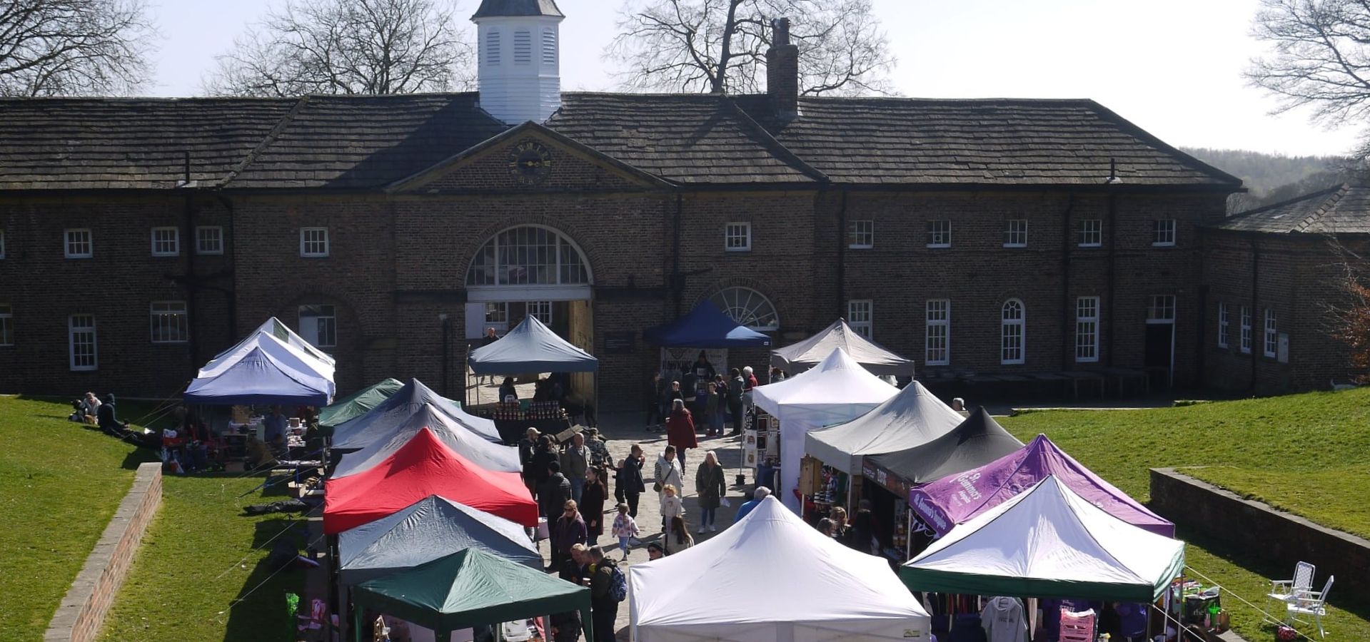 Artisan Fayre tents in the Ampitheatre