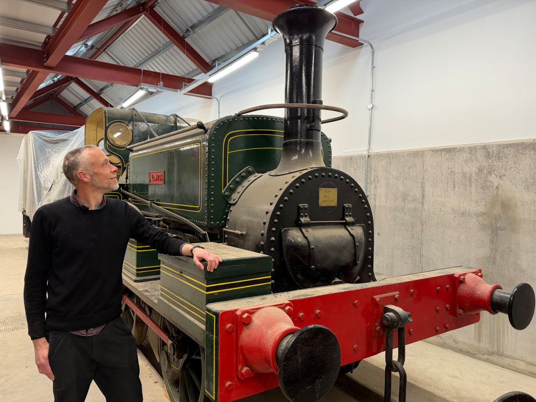 Chris Sharp, keeper at Leeds Industrial Museum, with Aldwyth, one of the historic Leeds-made engines which will be on display next summer for the first time in a decade.