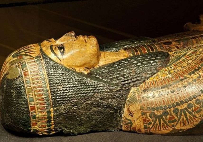 Nesyamun, the 3000 year old Leeds Mummy, housed at Leeds City Museum.