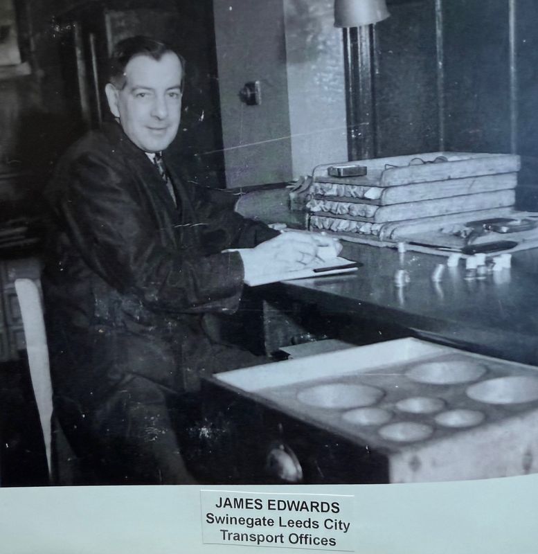 Millennia after its creation, the rare coin first came into the hands of James Edwards (pictured), former chief cashier with Leeds City Transport, who gathered fares from bus and tram drivers and counted them at the end of each day.
