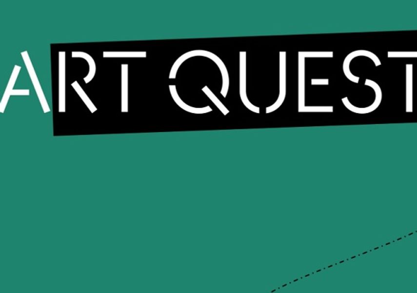 A graphic saying art quest 