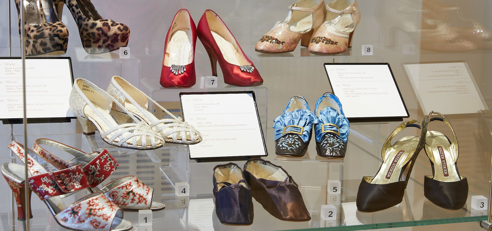 A selection of shoes from Leeds Museums and Galleries collection