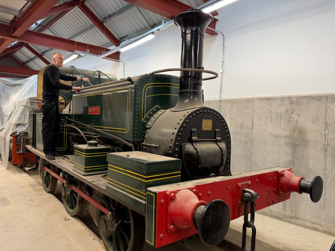 Chris Sharp, keeper at Leeds Industrial Museum, with Aldwyth, one of the historic Leeds-made engines which will be on display next summer for the first time in a decade.